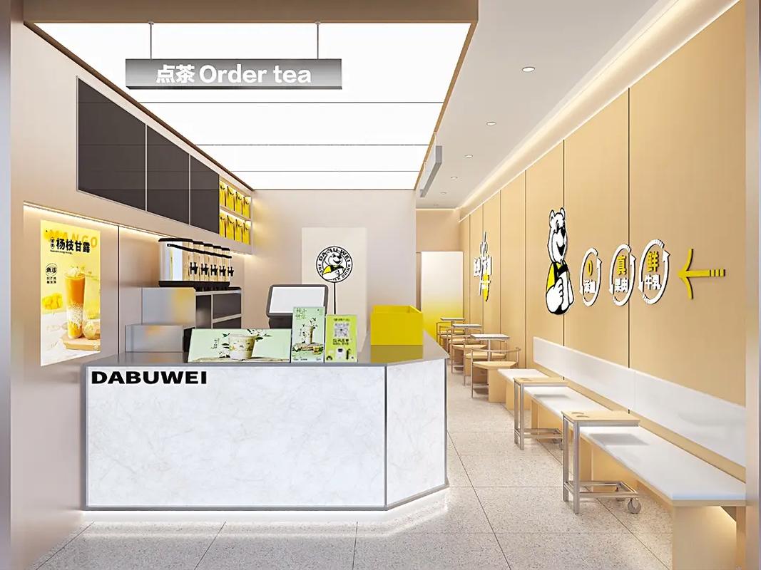 2024奶茶店装修风格效果图设计合集 10款引领潮流的商铺装修灵感