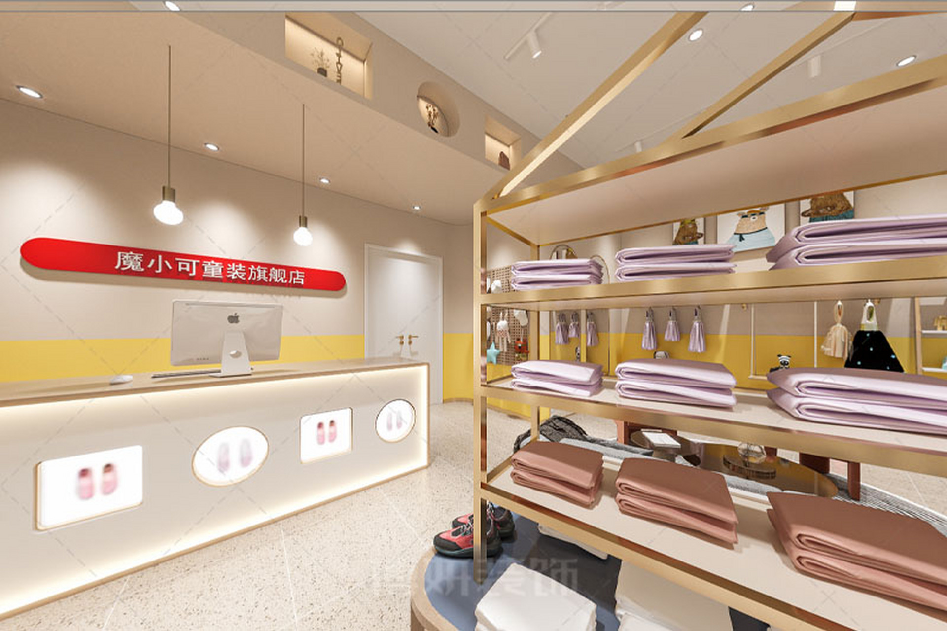 童装店装修小窍门 博妍装饰打造舒适清爽空间